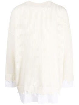 MM6 Maison Margiela: Белый свитер 