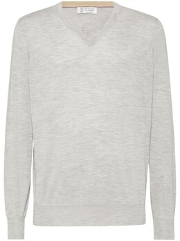Brunello Cucinelli: Свитер с v-образным вырезом 