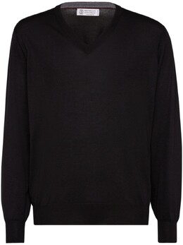 Brunello Cucinelli: Свитер с v-образным вырезом 