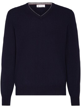 Brunello Cucinelli: Свитер с v-образным вырезом 