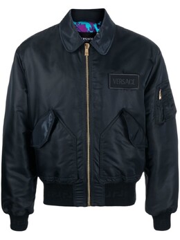 Versace: Чёрная куртка 