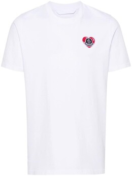 Moncler: Белая футболка 