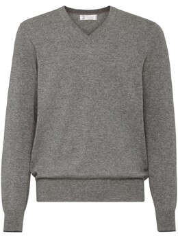 Brunello Cucinelli: Серый свитер 