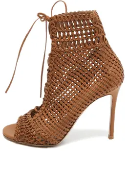 Gianvito Rossi: Коричневые ботинки 