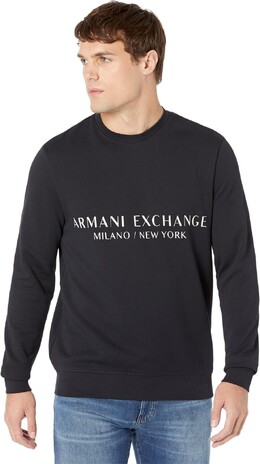 Armani Exchange: Тёмная толстовка 