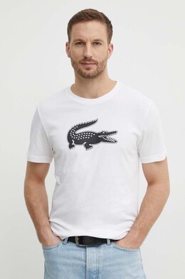 Lacoste: Бежевая футболка 