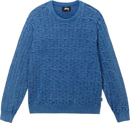 Stussy: Голубой свитер 