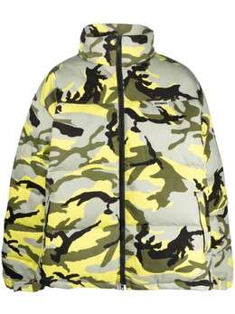 Vetements: Пуховик с принтом 