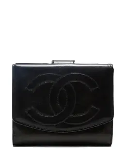 CHANEL Pre-Owned: Чёрный кошелёк 