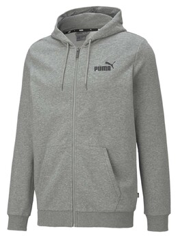 PUMA: Серая толстовка  Ess
