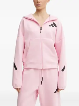 adidas: Розовая толстовка 