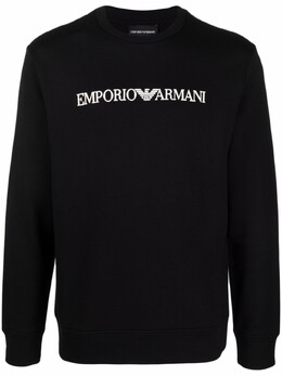 Emporio Armani: Чёрная толстовка 