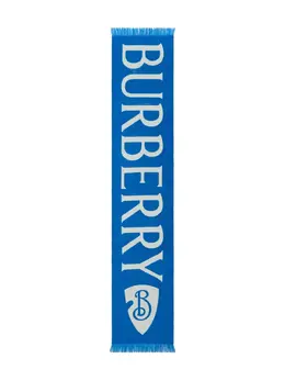 Burberry: Голубой шарф 