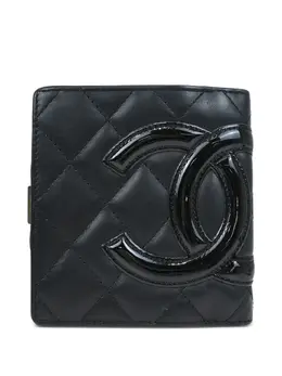CHANEL Pre-Owned: Чёрный кошелёк 