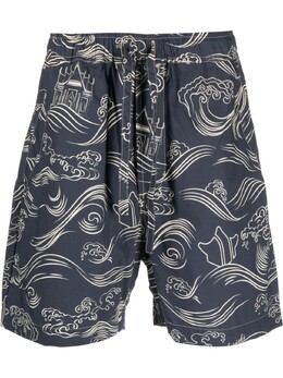 Maharishi: Шорты с принтом 