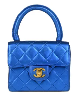 CHANEL Pre-Owned: Голубая сумка 