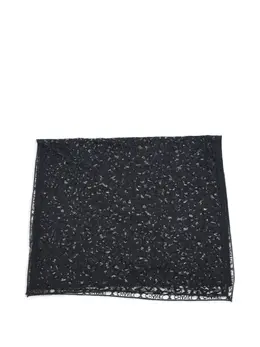 CHANEL Pre-Owned: Чёрный шарф 