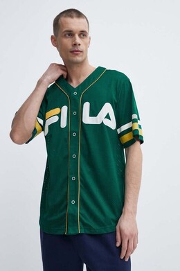 Fila: Зелёная футболка 