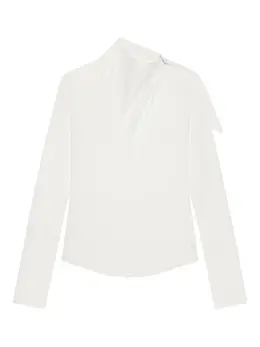 Courrèges: Хлопковая блуза 