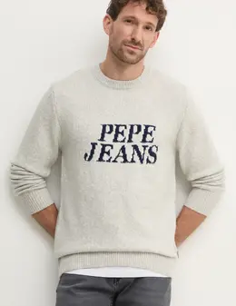 Pepe Jeans: Серый свитер 