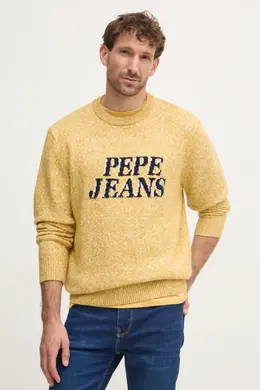 Pepe Jeans: Жёлтый свитер 