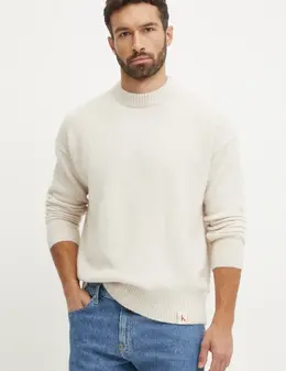 Calvin Klein Jeans: Бежевый свитер 