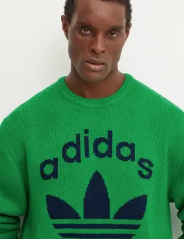 Adidas Originals: Зелёный свитер 