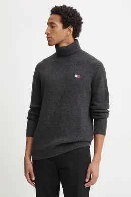 Tommy Jeans: Серый свитер 