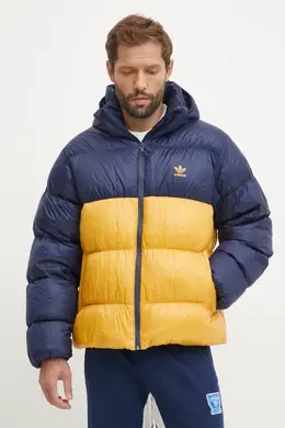 Adidas Originals: Тёмный пуховик 