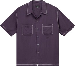 Stussy: Фиолетовая рубашка 