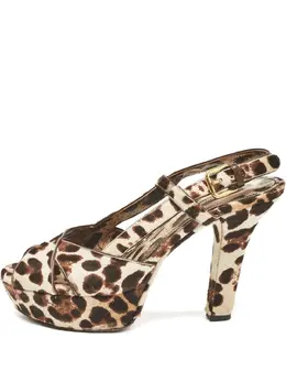 Dolce & Gabbana Pre-Owned: Коричневые сандалии 