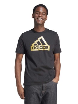 Adidas: Чёрная футболка 