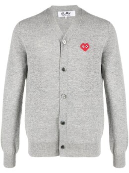Comme Des Garçons Play: Серый кардиган 