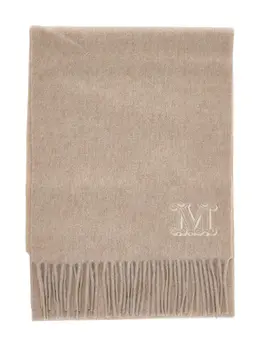 Max Mara: Бежевый шарф 