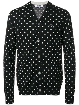 Comme Des Garçons Play: Кардиган в горошек 