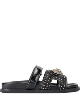 Kurt Geiger London: Чёрные сандалии 