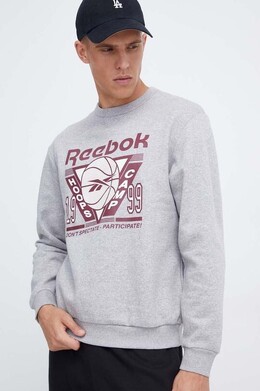 Reebok Classic: Серая толстовка 