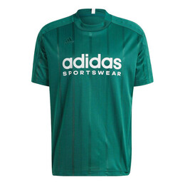 Adidas: Зелёная футболка  Tiro