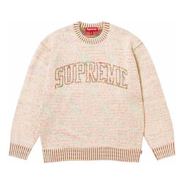 Supreme: Бежевый свитер 