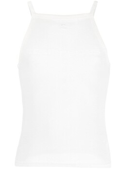 Courreges: Футболка в сетку 