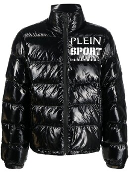 Plein Sport: Чёрный пуховик 