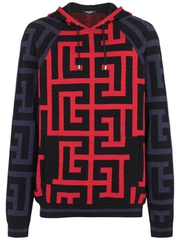 Balmain: Синяя толстовка 