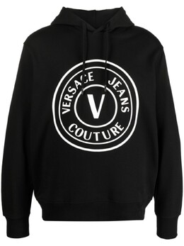 Versace Jeans Couture: Чёрная толстовка 
