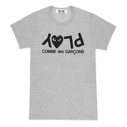Comme Des Garçons Play: Серая футболка 