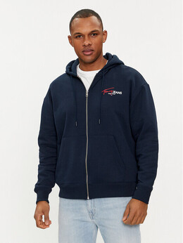Tommy Jeans: Синяя толстовка 