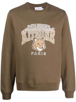 Maison Kitsuné: Зелёная толстовка 