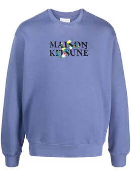 Maison Kitsuné: Фиолетовая толстовка 