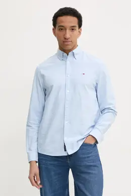 Tommy Jeans: Синяя рубашка 