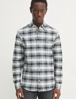 Tommy Jeans: Тёмная рубашка 