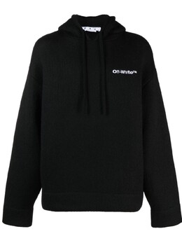 Off-White: Чёрная толстовка 